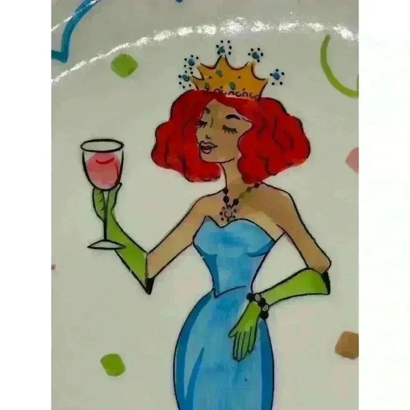 Kate Williams Design for Brylane Wishes - single plate Red Hair Princess Queen - Picture 5 of 11